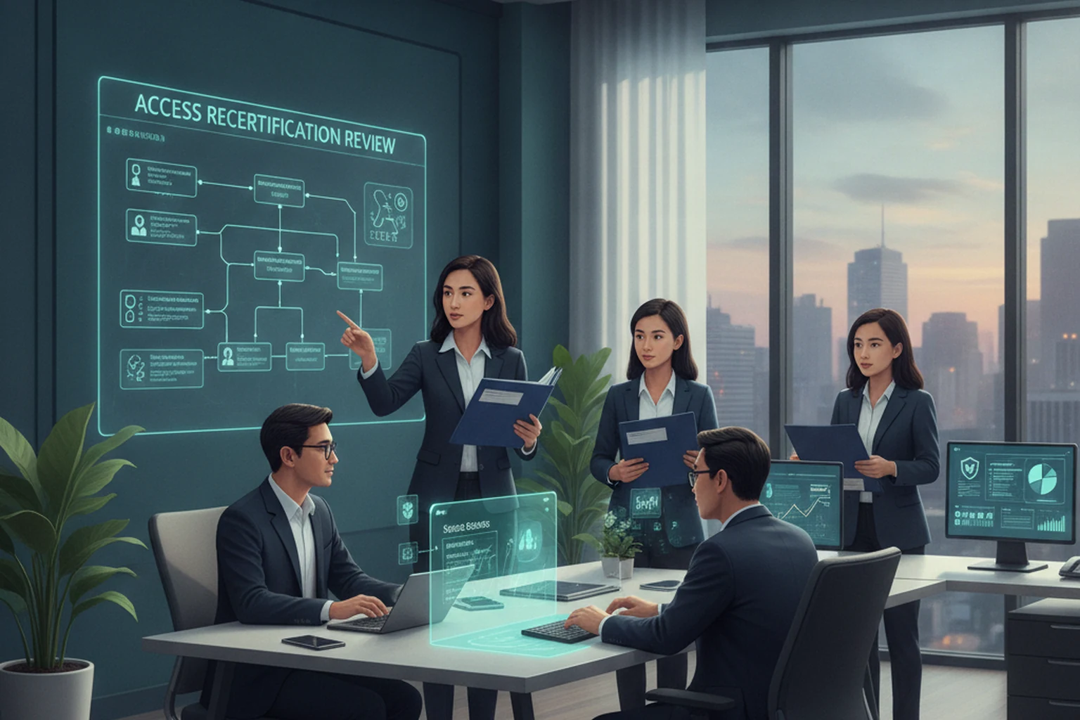 Outbound Calling Operations: Access Recertification Review editorial illustration