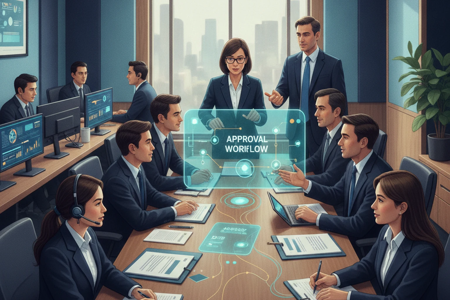 Outbound Calling Operations: Change Control Record editorial illustration