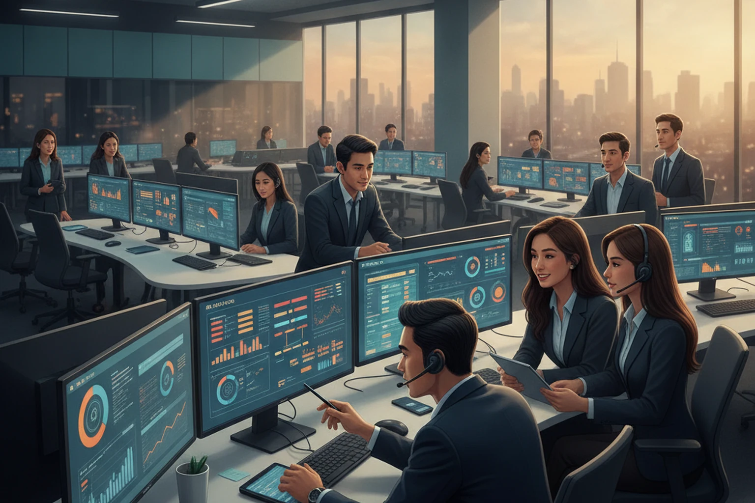 Outbound Calling Operations: Exception Queue Triage editorial illustration