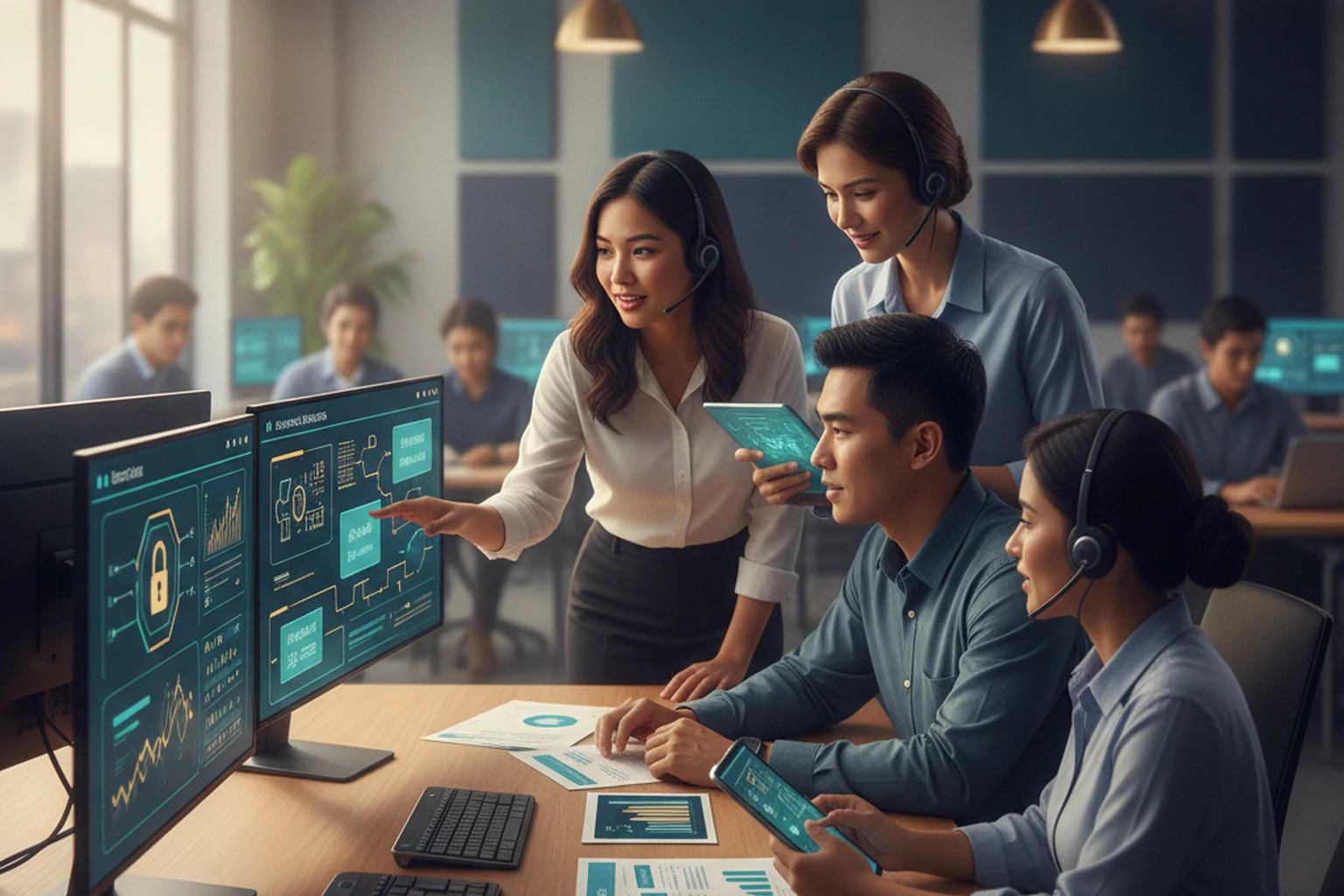 Outbound Calling Operations: Handoff Acceptance Log editorial illustration