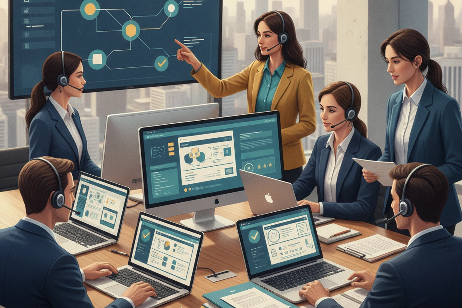 Outbound Calling Operations: Launch Readiness Review editorial illustration