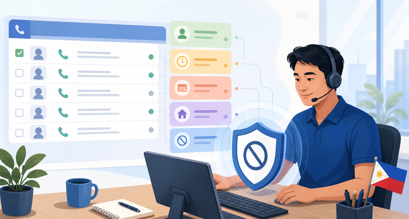 Customer follow-up sequence exit criteria editorial illustration