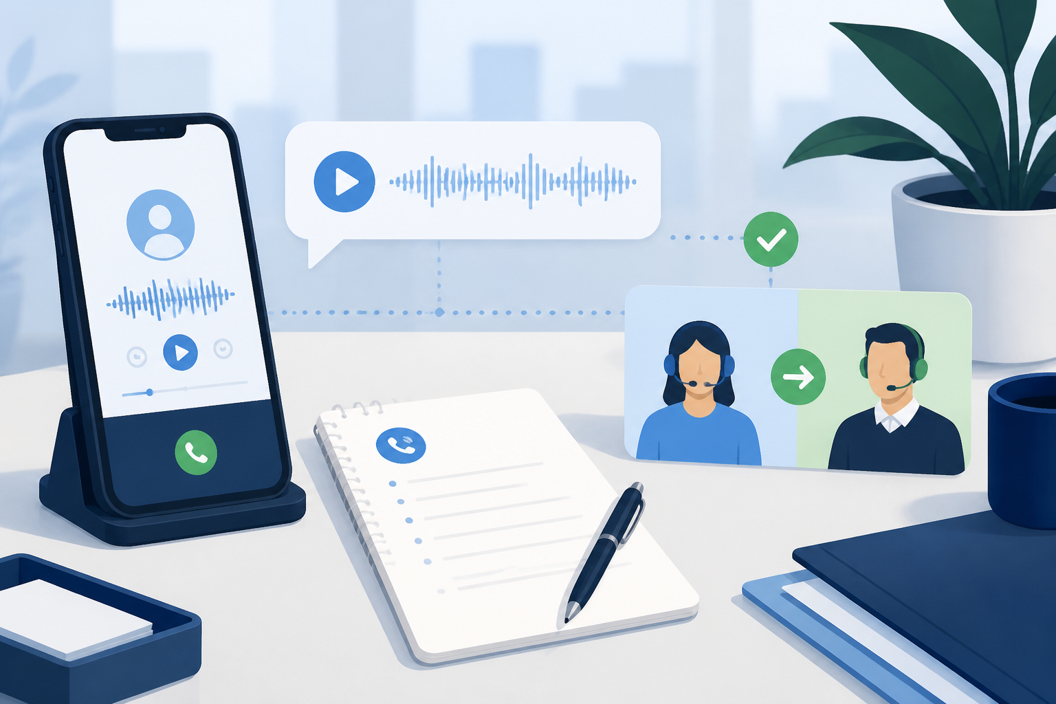 Outsourced callers research workflow